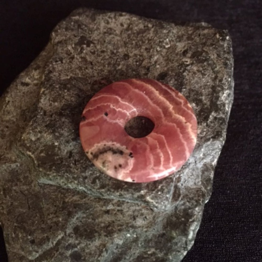 Rhodochrosit Donut Anhänger